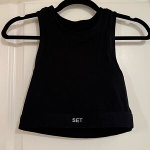 SET Active Black Tank Top